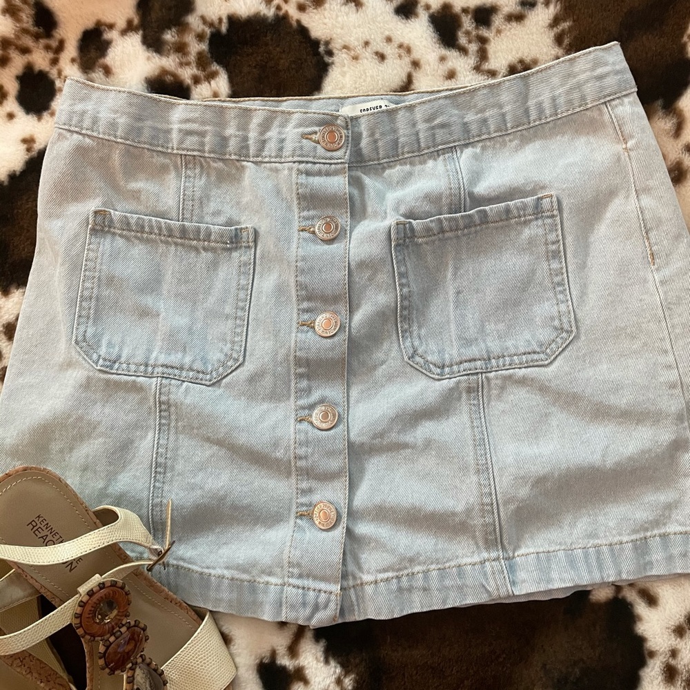 Forever 21 denim jean skirt with aline....